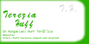 terezia huff business card